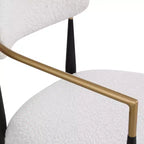 Lot de 2 tabourets de bar/comptoir, chaises de salle à manger, tabourets de pub/cuisine, fauteuils avec pieds en fer - ModernLuxe