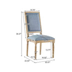 Christopher Knight Home Carina Chaise de salle à manger capitonnée en bois d'hévéa de style campagnard français (Lot de 2)