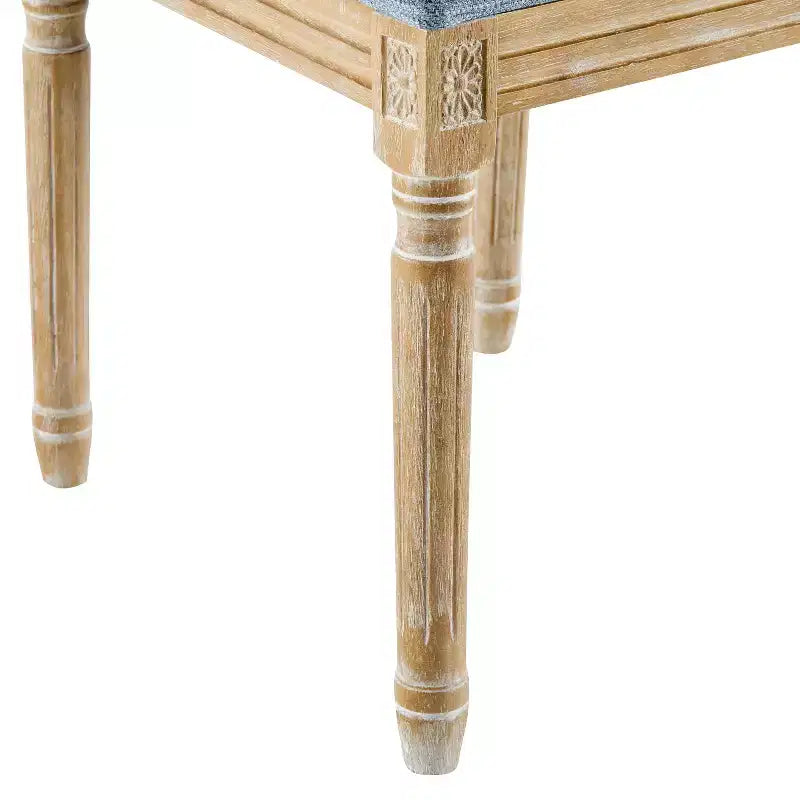 Christopher Knight Home Carina Chaise de salle à manger capitonnée en bois d'hévéa de style campagnard français (Lot de 2)