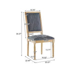 Christopher Knight Home Carina Chaise de salle à manger capitonnée en bois d'hévéa de style campagnard français (Lot de 2)