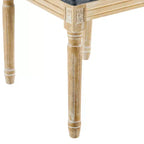 Christopher Knight Home Carina Chaise de salle à manger capitonnée en bois d'hévéa de style campagnard français (Lot de 2)