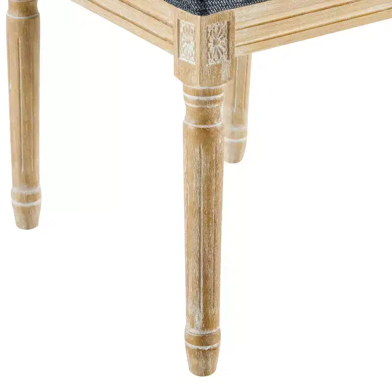 Christopher Knight Home Carina Chaise de salle à manger capitonnée en bois d'hévéa de style campagnard français (Lot de 2)