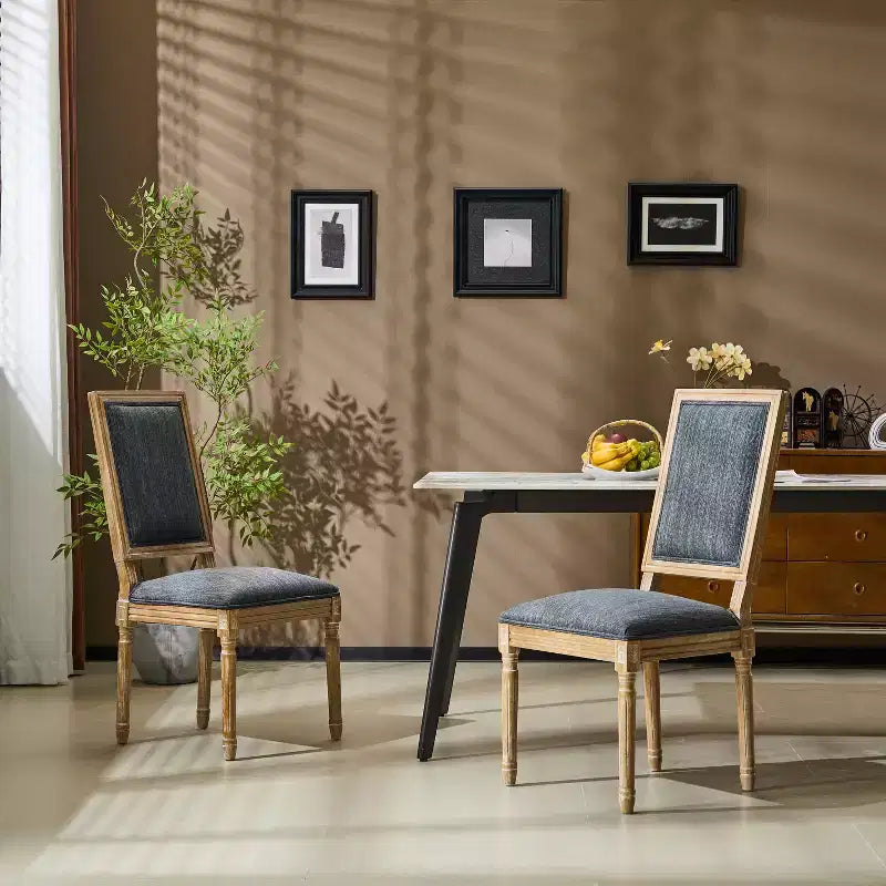 Christopher Knight Home Carina French Country Rubberwood Upholstered Dining Chair (Set of 2)