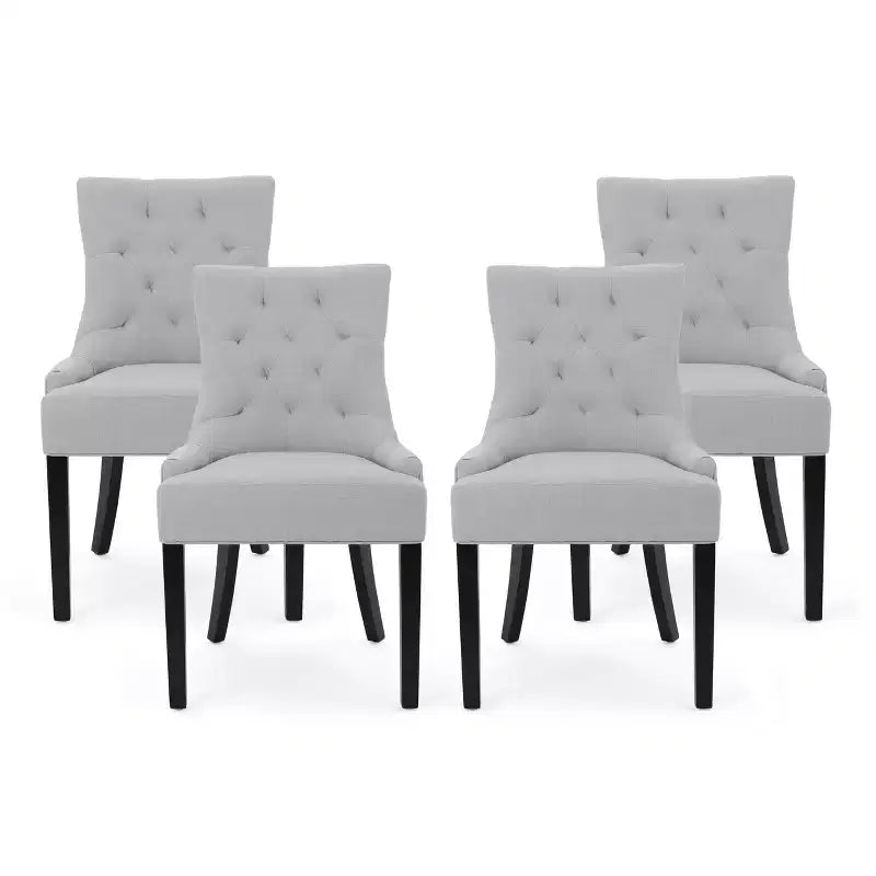 Chaises de salle à manger capitonnées contemporaines Christopher Knight Home Cheney (Lot de 4)