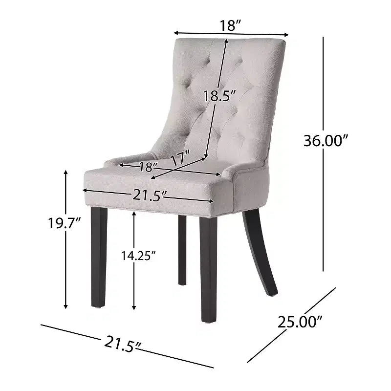 Chaises de salle à manger capitonnées contemporaines Christopher Knight Home Cheney (Lot de 4)