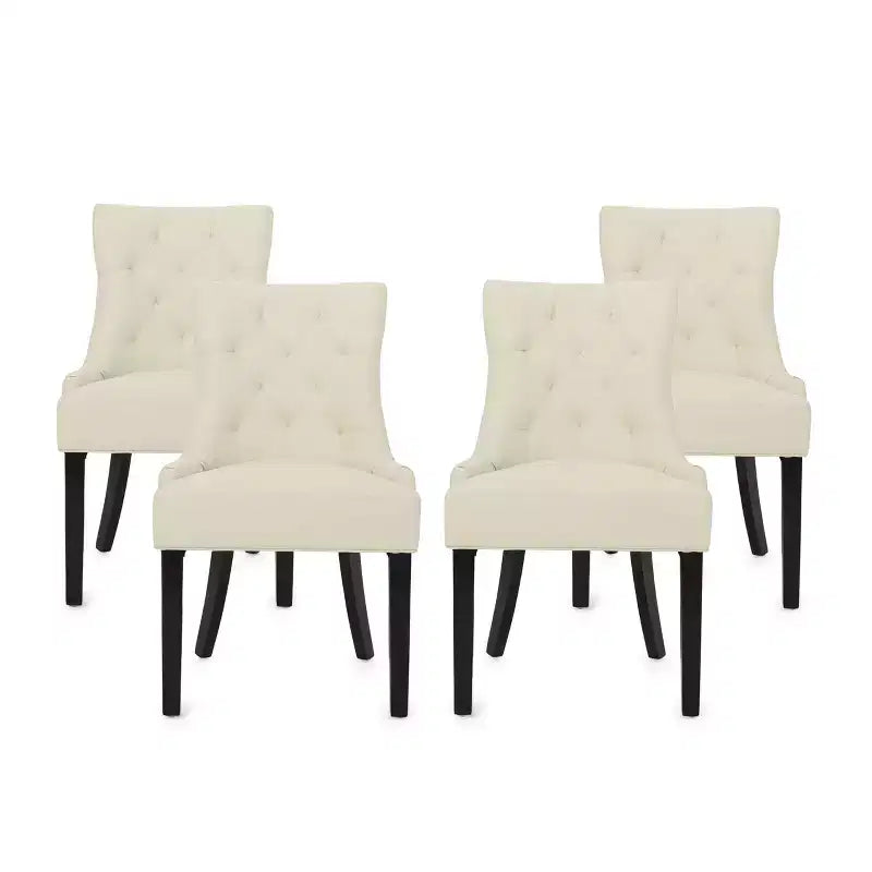Chaises de salle à manger capitonnées contemporaines Christopher Knight Home Cheney (Lot de 4)