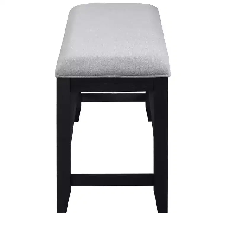 GDFStudio Nicole Banc de comptoir moderne de 47 po en bois dur et tissu rembourré