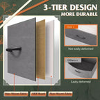 DEXYLLO Commode 4 tiroirs en tissu, tour de rangement pour chambre, couloir, entrée, placards avec cadre en acier, dessus en bois, poignée facile à tirer