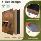 DEXYLLO Commode 4 tiroirs en tissu, tour de rangement pour chambre, couloir, entrée, placards avec cadre en acier, dessus en bois, poignée facile à tirer