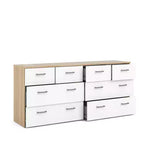 Commode double à 8 tiroirs HomeStock Space de style contemporain