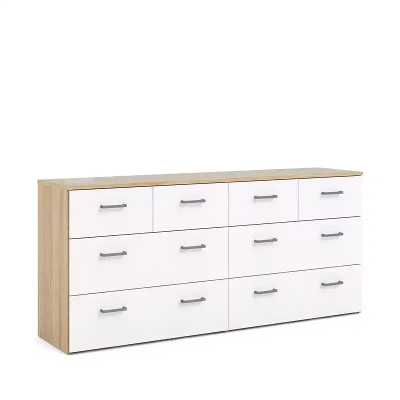 Commode double à 8 tiroirs HomeStock Space de style contemporain