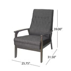 Christopher Knight Home Hoye, Fauteuil d'appoint rembourré de style moderne du milieu du siècle