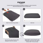 Canapé d'angle en velours anthracite 117,7" - Ensemble ottoman de luxe en tissu antitache
