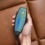 Fauteuil inclinable électrique VECELO avec fonctions de massage et de chaleur, fauteuil de massage en cuir PU rembourré, fauteuil à bascule électrique 35 positions pour salon