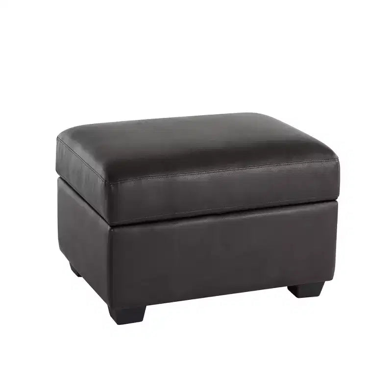 Canapé et causeuse en similicuir avec banc de rangement ottoman, canapé grand confort pour salon, salle de détente - Morden Fort