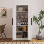 CLIHOME Armoire de rangement de cuisine, Meuble de buffet autoportant
