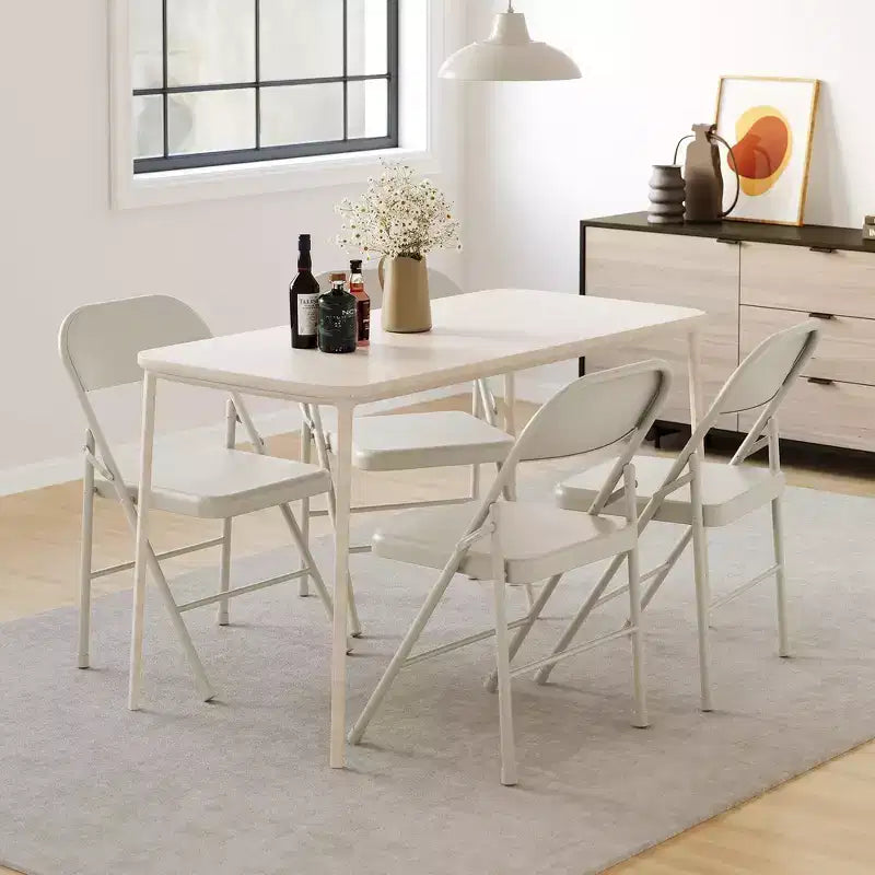 Lot de 2 chaises pliantes Whizmax, cadre en métal capacité 158 kg, chaises pliables noires portables pour intérieur/extérieur, salle à manger/salon et bureau