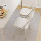 Lot de 2 chaises pliantes Whizmax, cadre en métal capacité 158 kg, chaises pliables noires portables pour intérieur/extérieur, salle à manger/salon et bureau