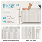 Banc pouf ottoman en velours PINMOCO 44 pouces, repose-pieds rembourré de rangement pour salon et chambre à coucher