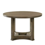 Christopher Knight Home Jimmy Ensemble de salle à manger rond 5 pièces vintage 47 en bois avec 4 chaises rembourrées