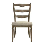 Christopher Knight Home Jimmy Ensemble de salle à manger rond 5 pièces vintage 47 en bois avec 4 chaises rembourrées