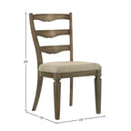 Christopher Knight Home Jimmy Ensemble de salle à manger rond 5 pièces vintage 47 en bois avec 4 chaises rembourrées