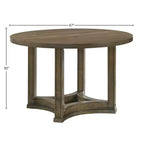 Christopher Knight Home Jimmy Ensemble de salle à manger rond 5 pièces vintage 47 en bois avec 4 chaises rembourrées