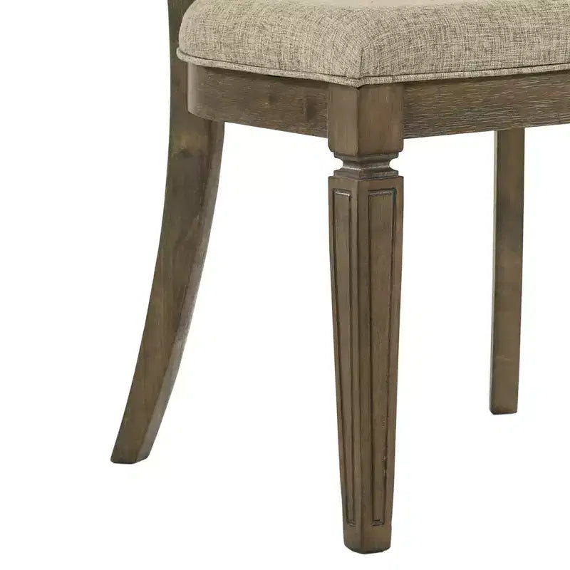 Christopher Knight Home Jimmy Ensemble de salle à manger rond 5 pièces vintage 47 en bois avec 4 chaises rembourrées