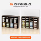 Organisateurs de documents VEVOR, Casier de bureau à 36 compartiments avec étagères réglables, Trieur de documents en bois 99,8 x 30,5 x 68,1 cm, certifié EPA
