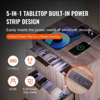 VEVOR Lot de 2 tables de bout de style rustique, table de chevet avec station de charge, table d'appoint à 3 niveaux avec armoire de rangement et 2 tiroirs, table d'appoint