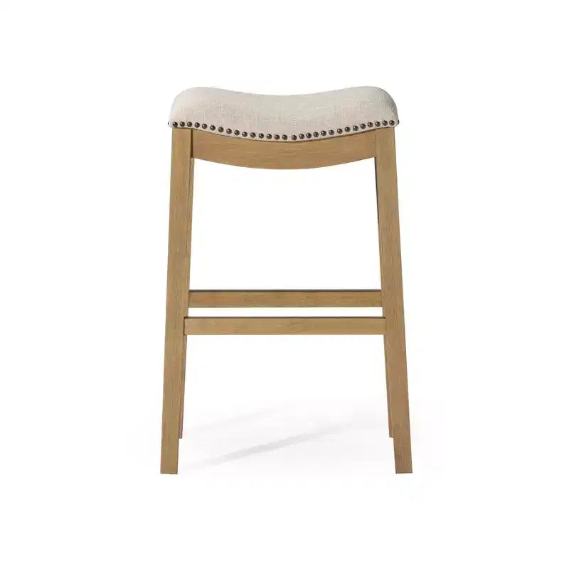 Tabouret de bar sans dossier Maven Lane Alex avec revêtement en tissu 31