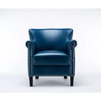 Okak Fine Accent Chair with Comfy Back Upholstery Cushion Club Chair Armchair Single Sofa for Living Room Waiting Room Reading Spaces, Navy Blue