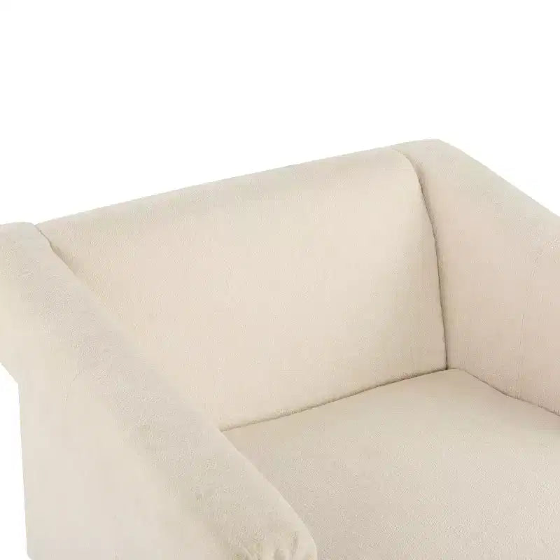 Okak 34 Fauteuil moderne avec revêtement confortable, coussins profonds, bois massif, fauteuil du milieu du siècle pour salon, chambre à coucher, salle d'attente