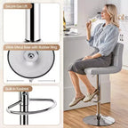 Tabouret de bar pivotant moderne Yaheetech à hauteur réglable