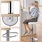 Tabouret de bar pivotant moderne Yaheetech à hauteur réglable