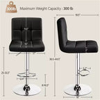 Tabouret de bar pivotant moderne Yaheetech à hauteur réglable