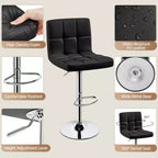Tabouret de bar pivotant moderne Yaheetech à hauteur réglable