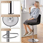 Tabouret de bar pivotant moderne Yaheetech à hauteur réglable