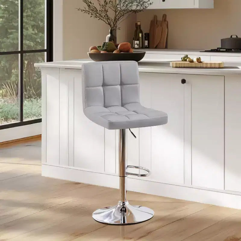 Tabouret de bar pivotant moderne Yaheetech à hauteur réglable
