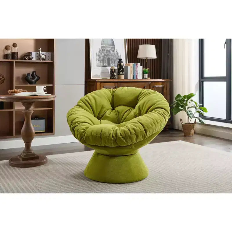 Fauteuils d'appoint Okak pour chambre à coucher, fauteuil pivotant à 360°, fauteuil d'appoint moderne surdimensionné pour salon
