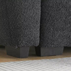 Canapé modulable Whisen 110, forme en L avec assise extra-large, design à lignes tendues