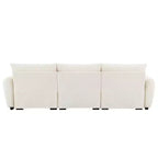 Canapé modulable Whisen 110, forme en L avec assise extra-large, design à lignes tendues