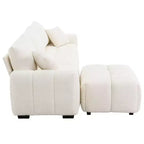 Canapé modulable Whisen 110, forme en L avec assise extra-large, design à lignes tendues