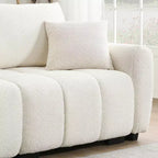 Canapé modulable Whisen 110, forme en L avec assise extra-large, design à lignes tendues