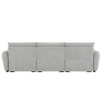 Canapé modulable Whisen 110, forme en L avec assise extra-large, design à lignes tendues