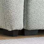 Canapé modulable Whisen 110, forme en L avec assise extra-large, design à lignes tendues