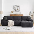 Whisen 110 Modular Sectional Sofa, L Shape with Extra-large Seat, Pull-line Design