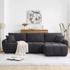 Whisen 110 Modular Sectional Sofa, L Shape with Extra-large Seat, Pull-line Design