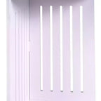 VECELO Étagère d'angle à 3/4 niveaux, Petite étagère de rangement pour espace étroit, Porte-papier toilette pour salle de bain, Blanc