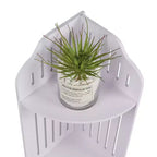 VECELO Étagère d'angle à 3/4 niveaux, Petite étagère de rangement pour espace étroit, Porte-papier toilette pour salle de bain, Blanc